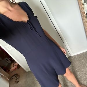 ARITZIA Sunday Best Scallop Neck Mini Dress